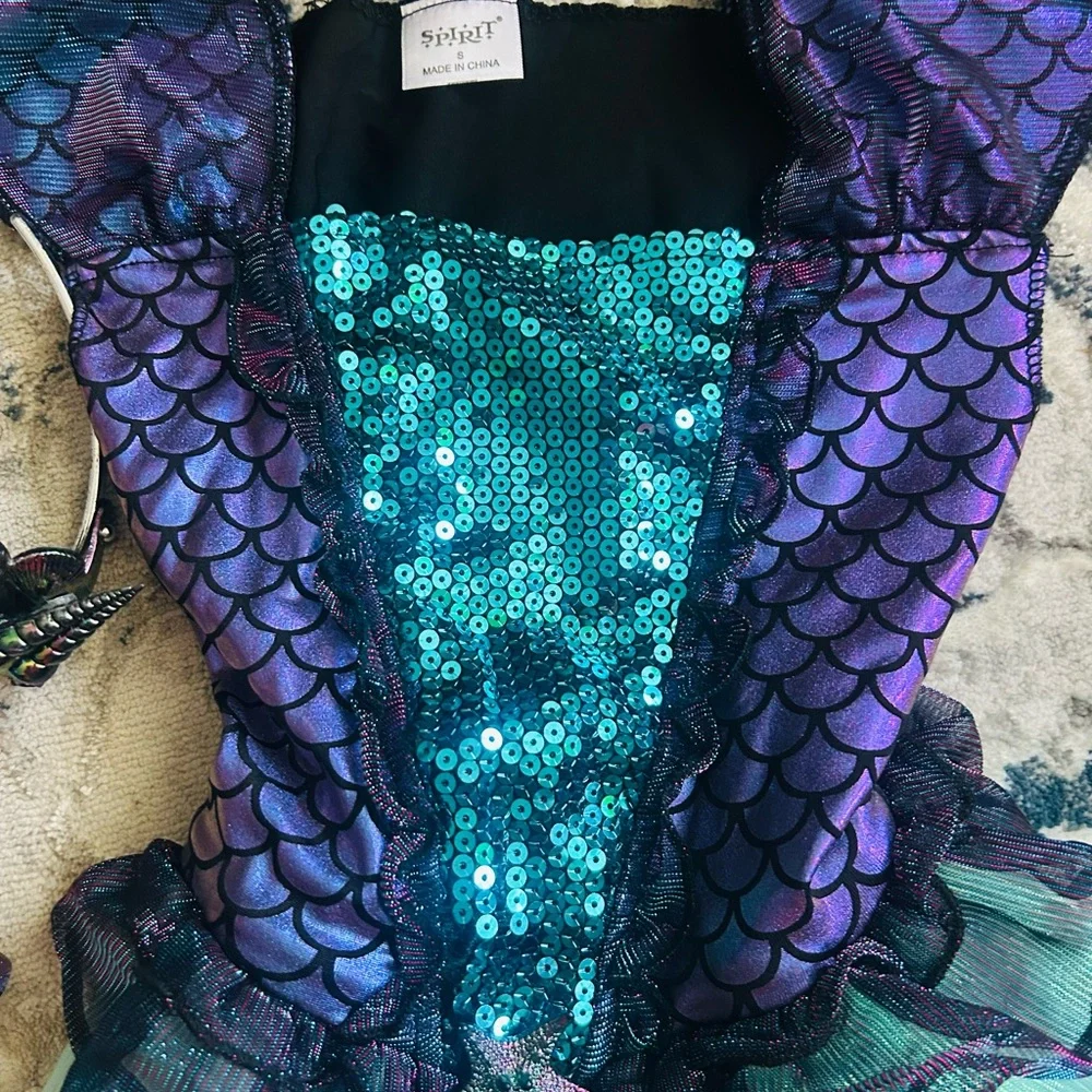 Spirit Mystical Mermaid Costume - Purple & Teal - Picture 4 of 10